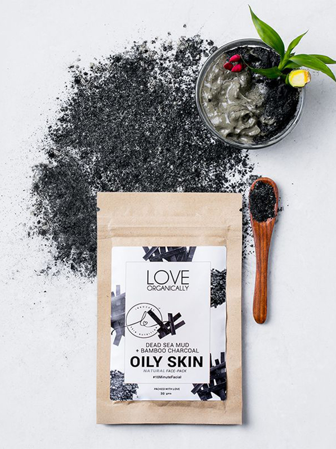 Love Organically Dead Sea Mud & Bamboo Charcoal Hydrating Face Pack - 30 g