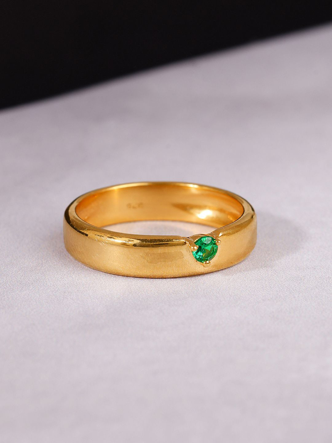 GIVA 925 Silver Golden Sata Ring For Him