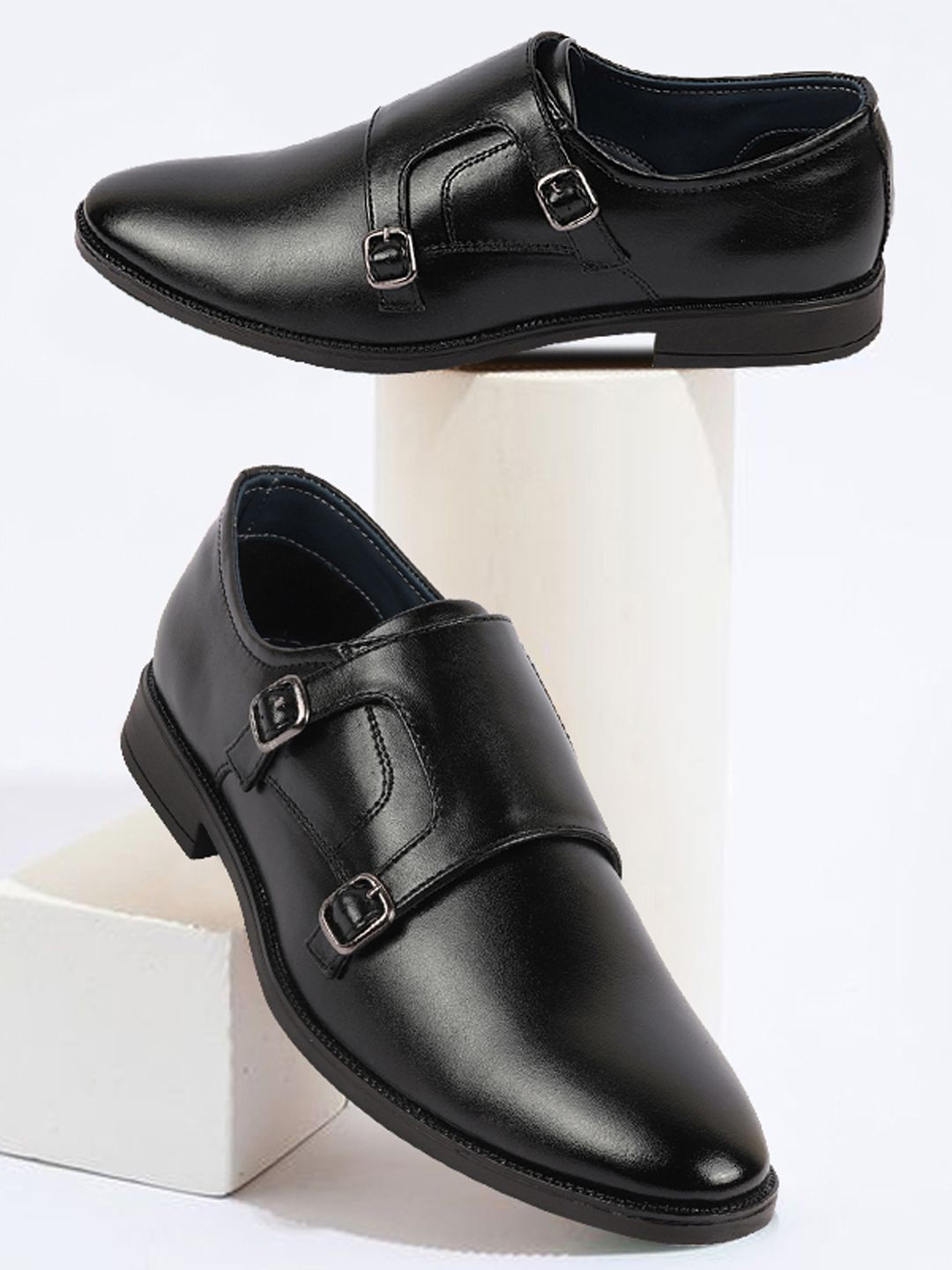 FAUSTO Men Double Strap Formal Monks