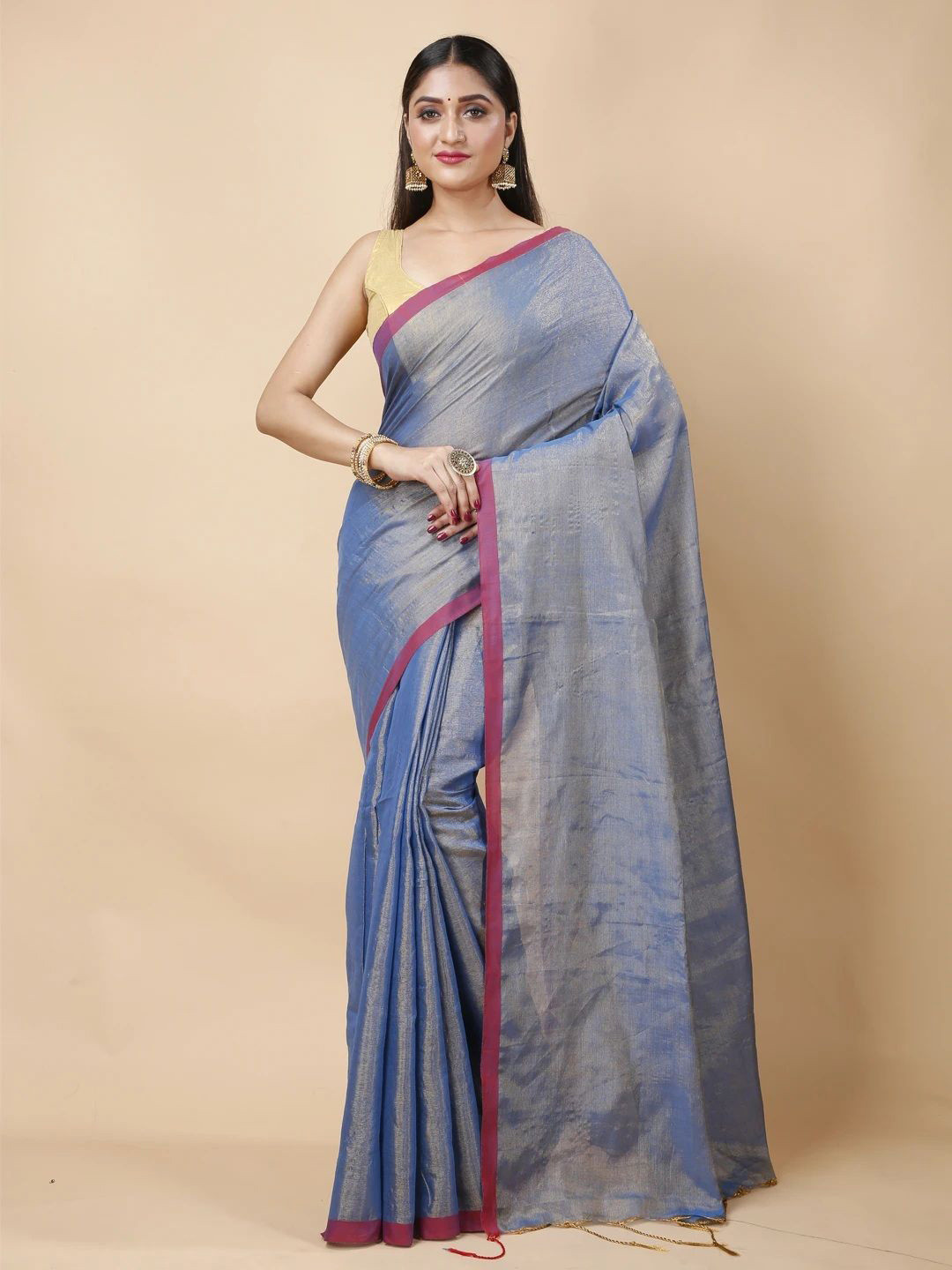 SPRISH Linen Blend Saree