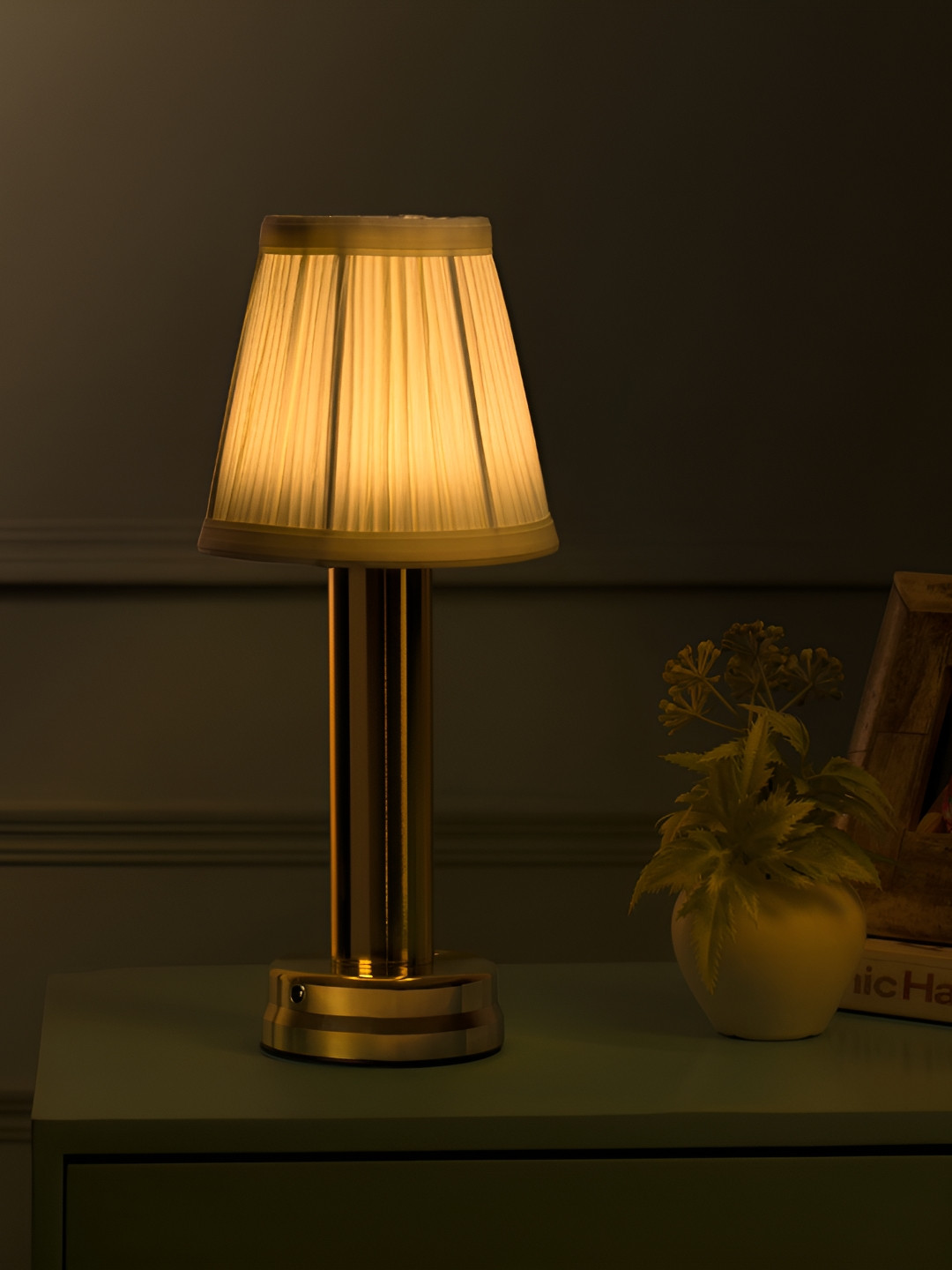 rosha Gold-Toned Aluminium with Adjustable Cord Table Lamps