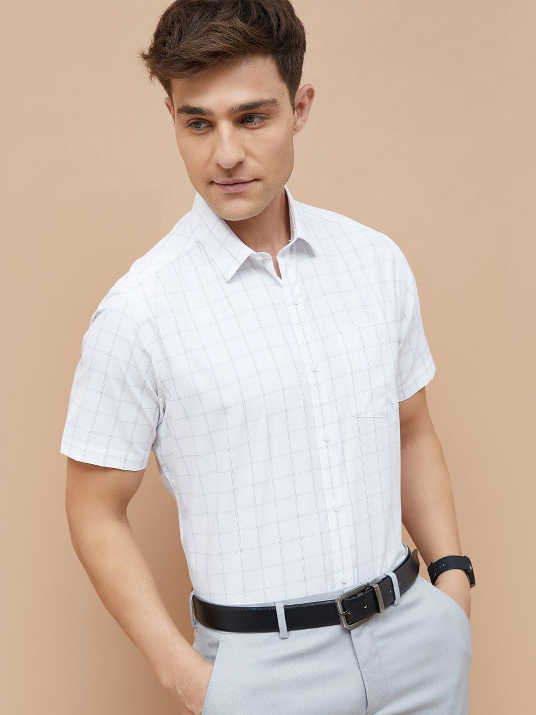 CODE by Lifestyle Men Grid Tattersall Checks Checked Casual Shirt