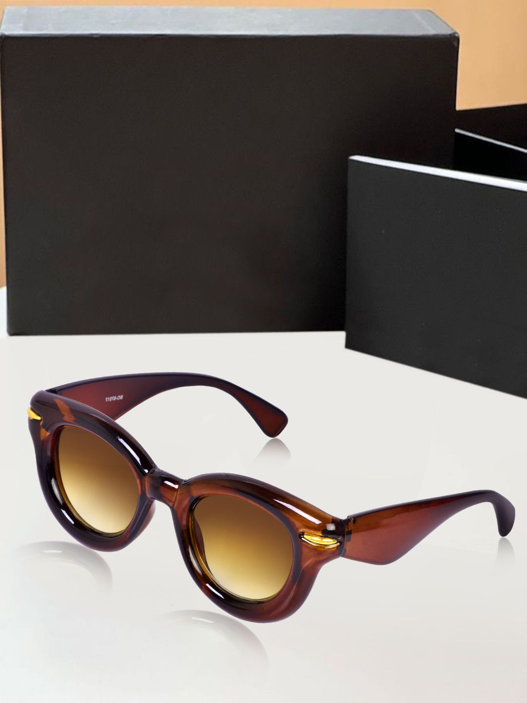 DressBerry Women UV Protected Cateye Sunglasses DBSG-87017-02-Brown