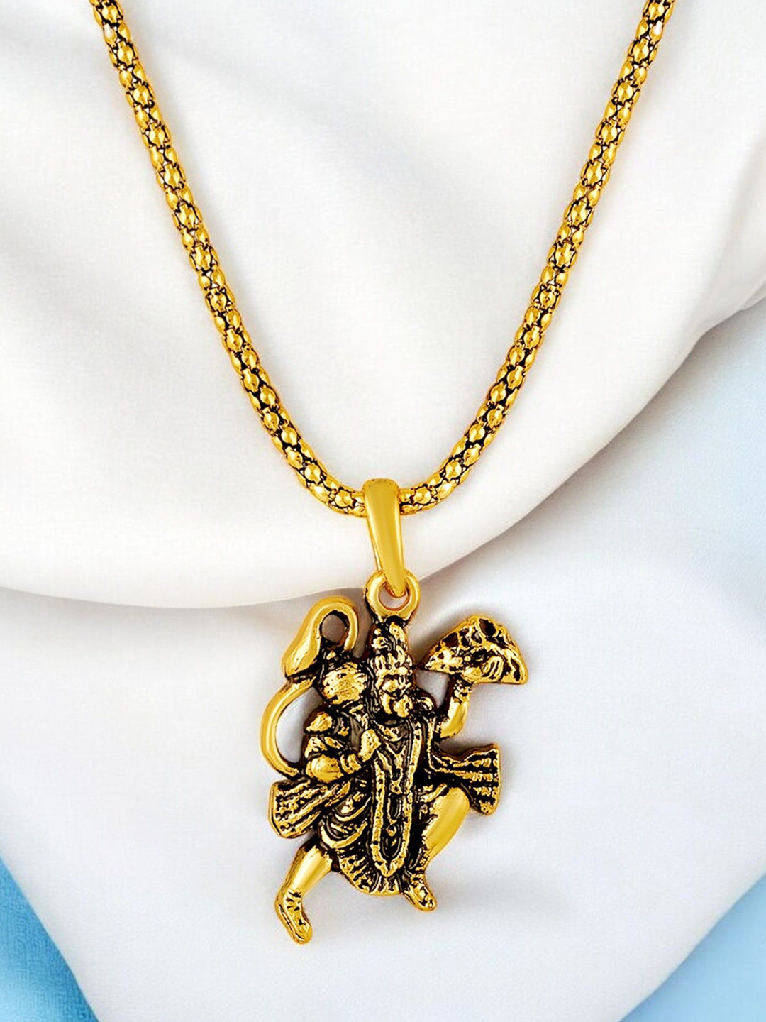 Mahi God Hanuman Pendant Locket with Chain