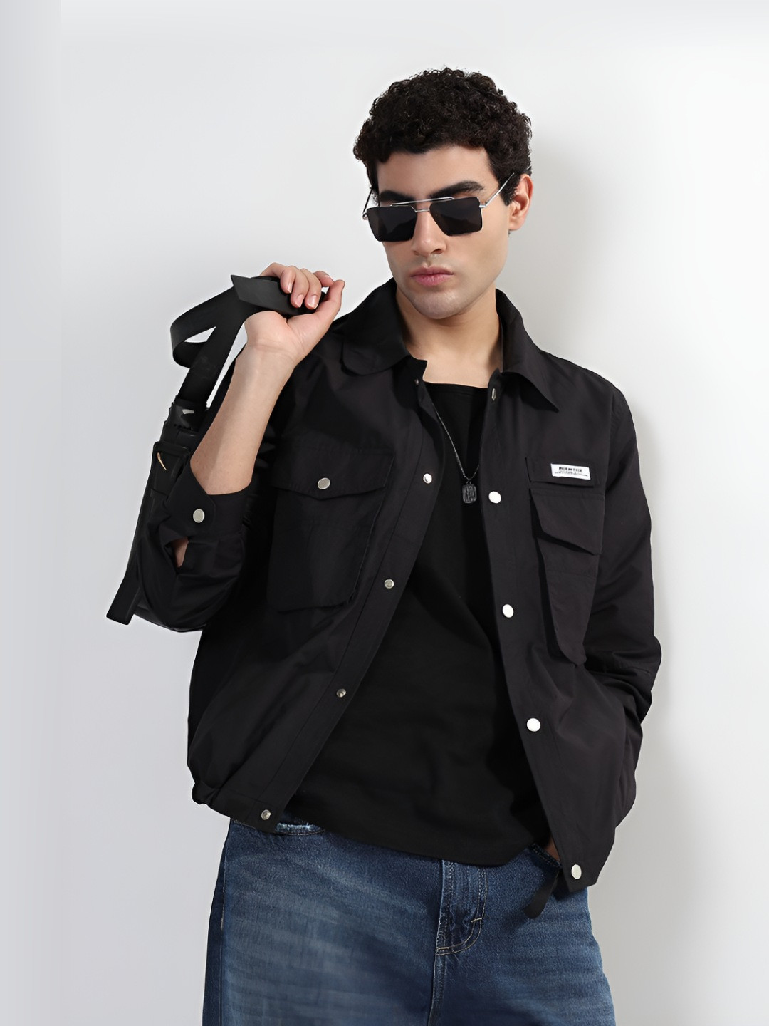 SHOWOFFFF Shirt Collar Cotton Shackets