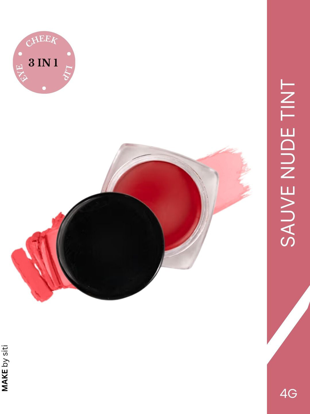 Makeup By Siti 3 in 1 Vitamin E & Jojoba Oil Lip & Cheek Tint - 4 g - Sauve Nude