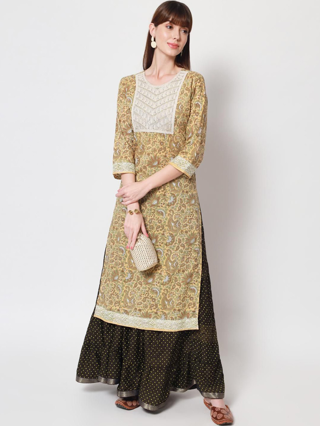 Jaipurite Women Gotta Patti Kurta