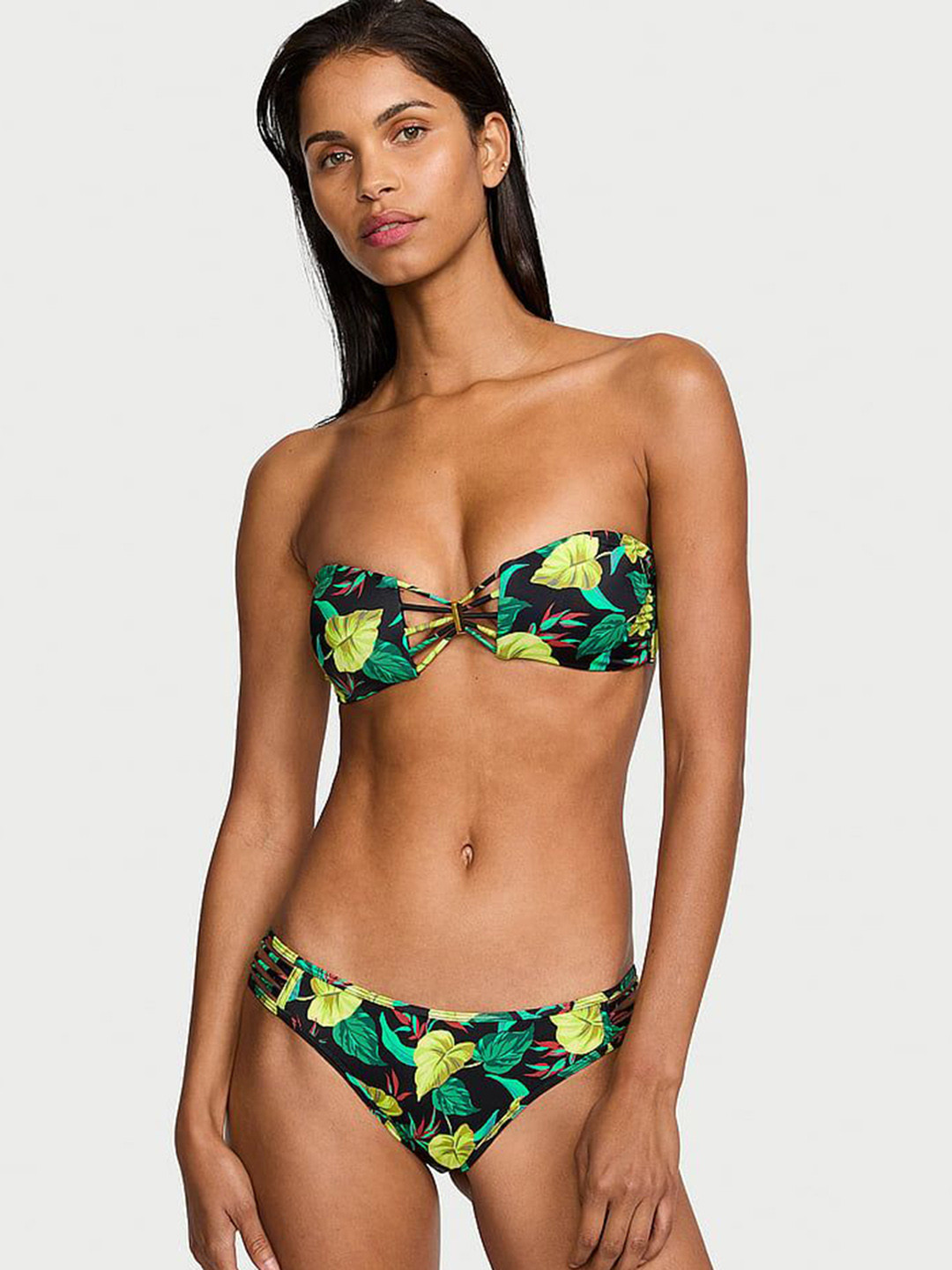 Victoria's Secret Women Swim VS Archives Swim Strappy Hipster Brazilian Bikini Bottom
