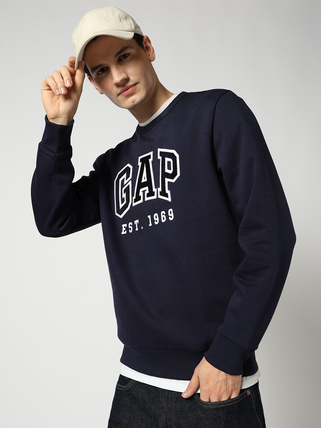 GAP Brand Logo Applique Sweatshirt