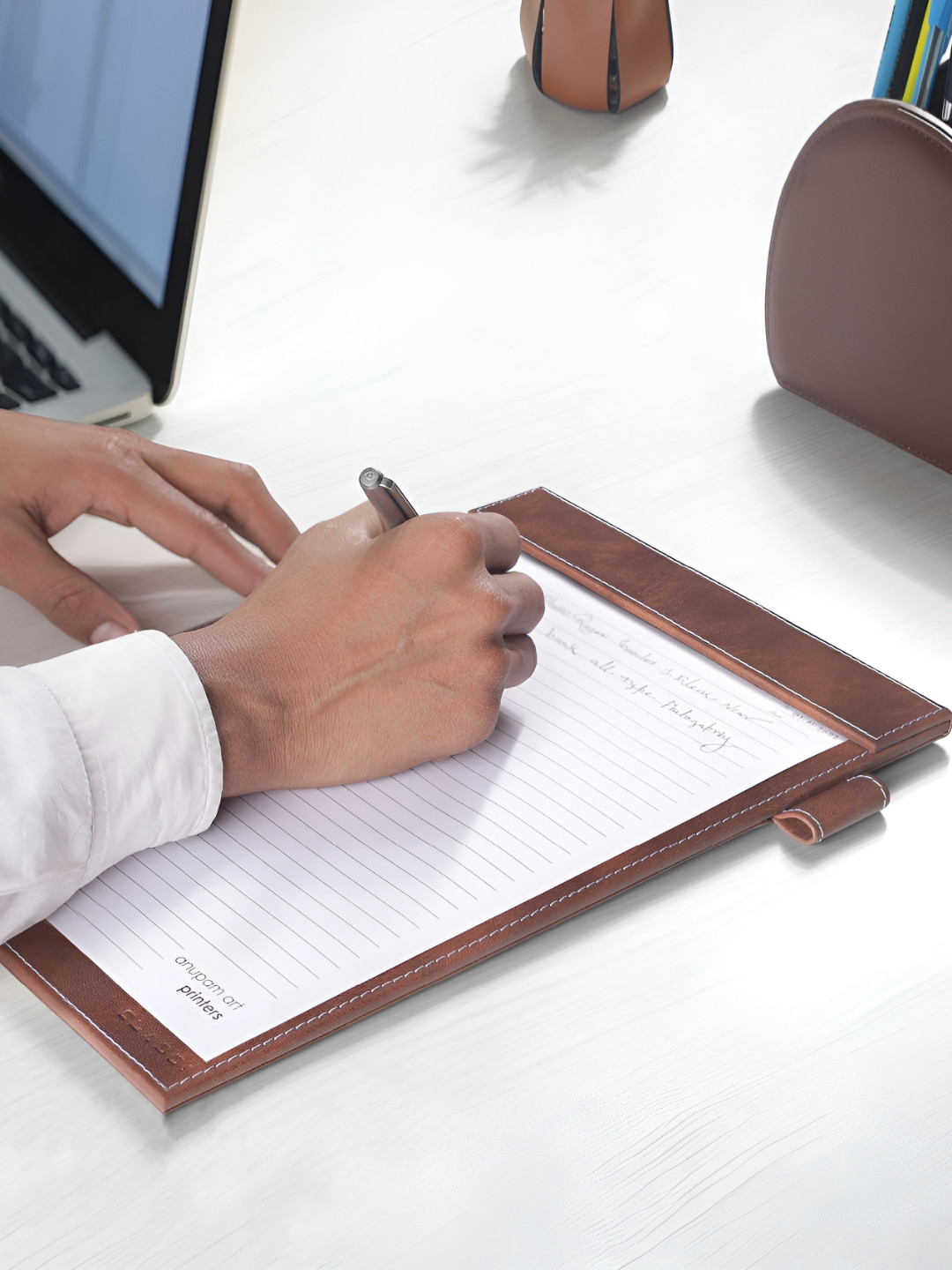 CLADD! VERONA Unisex Brown Writing Note Pad