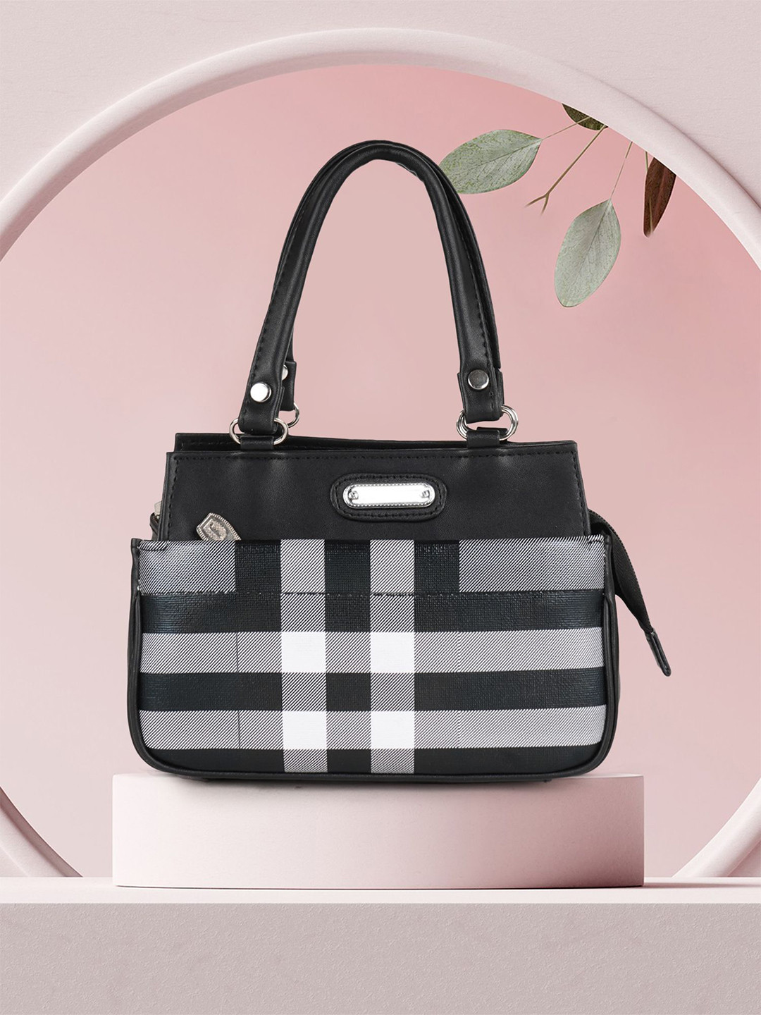 NORVE Checked Purse Clutch