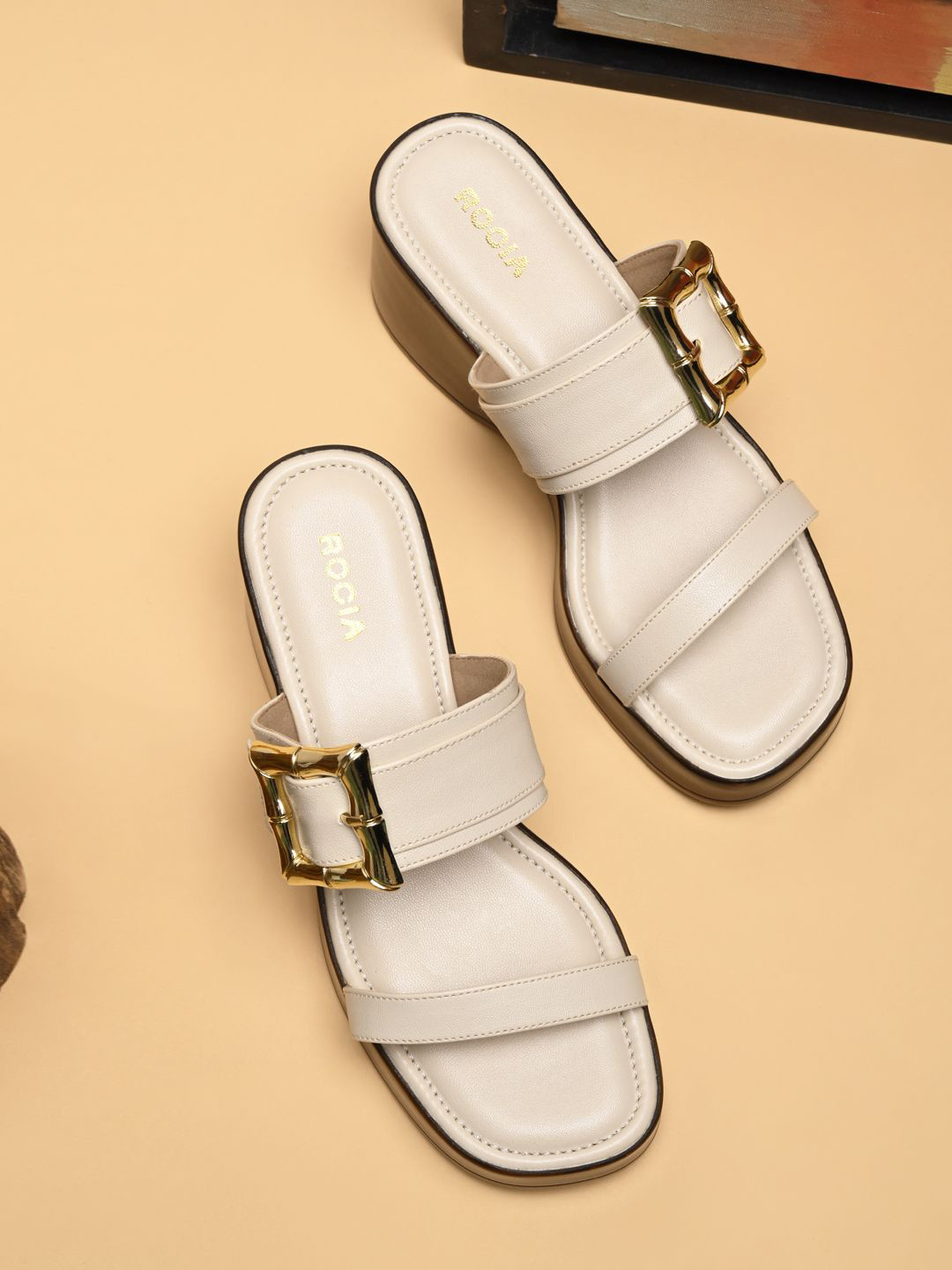 Rocia Platform Heels Sandals with Buckles