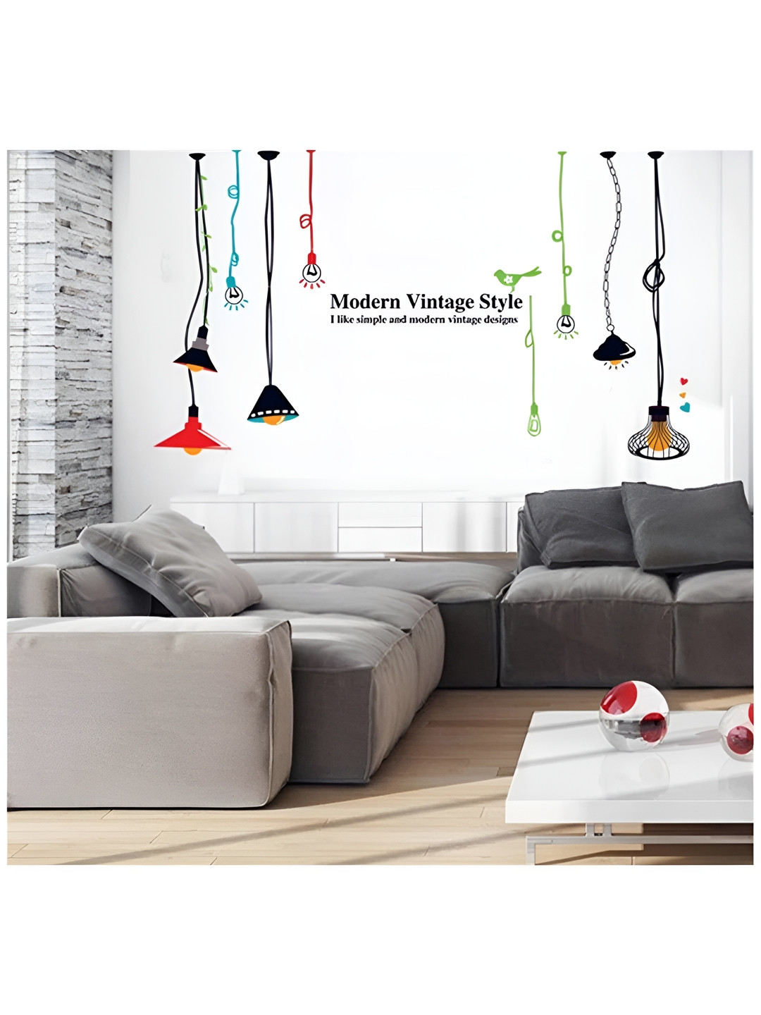 INDIAN ROYALS Yellow & Black Lamp Self Printed Self-Adhesive & Durable Wall Sticker