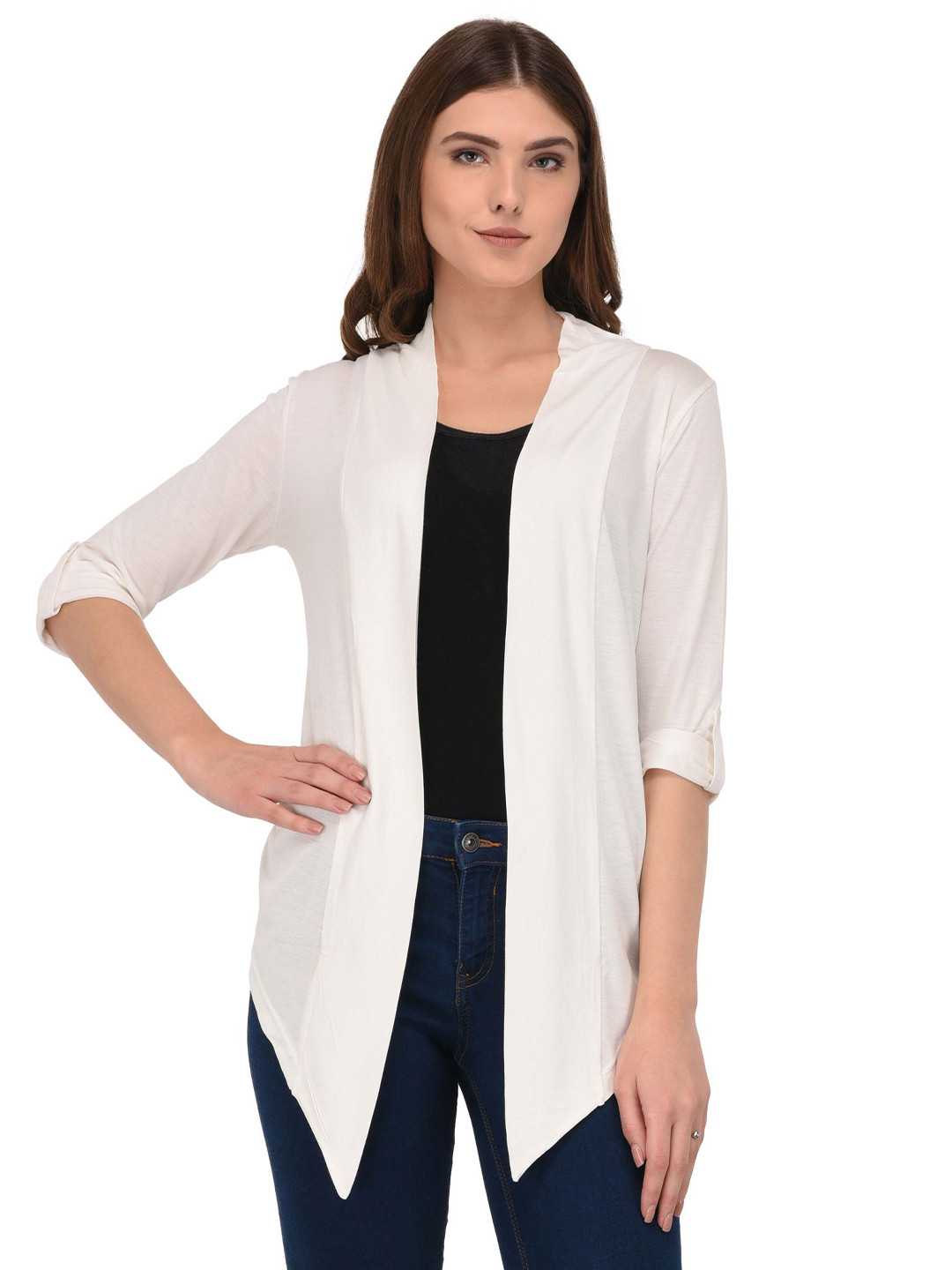 The Roadster Lifestyle Co Front Open Waterfall Shrug