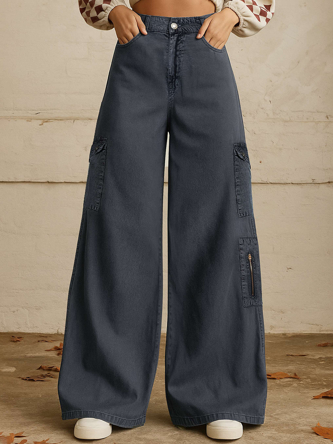 SASSAFRAS Women Cotton Easy Wash Trouser