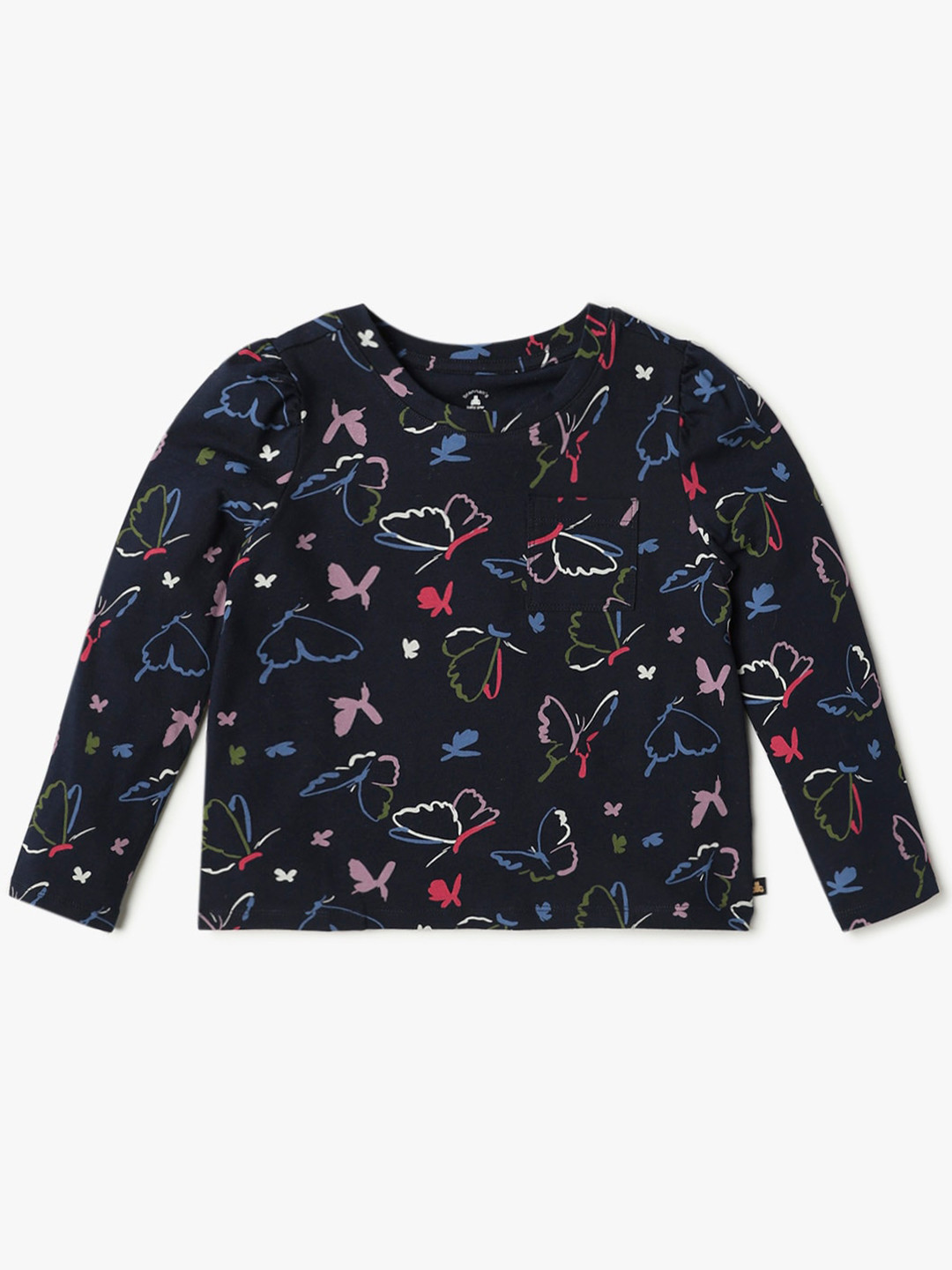 GAP Infant Girls Butterfly Printed Pure Cotton T-shirt