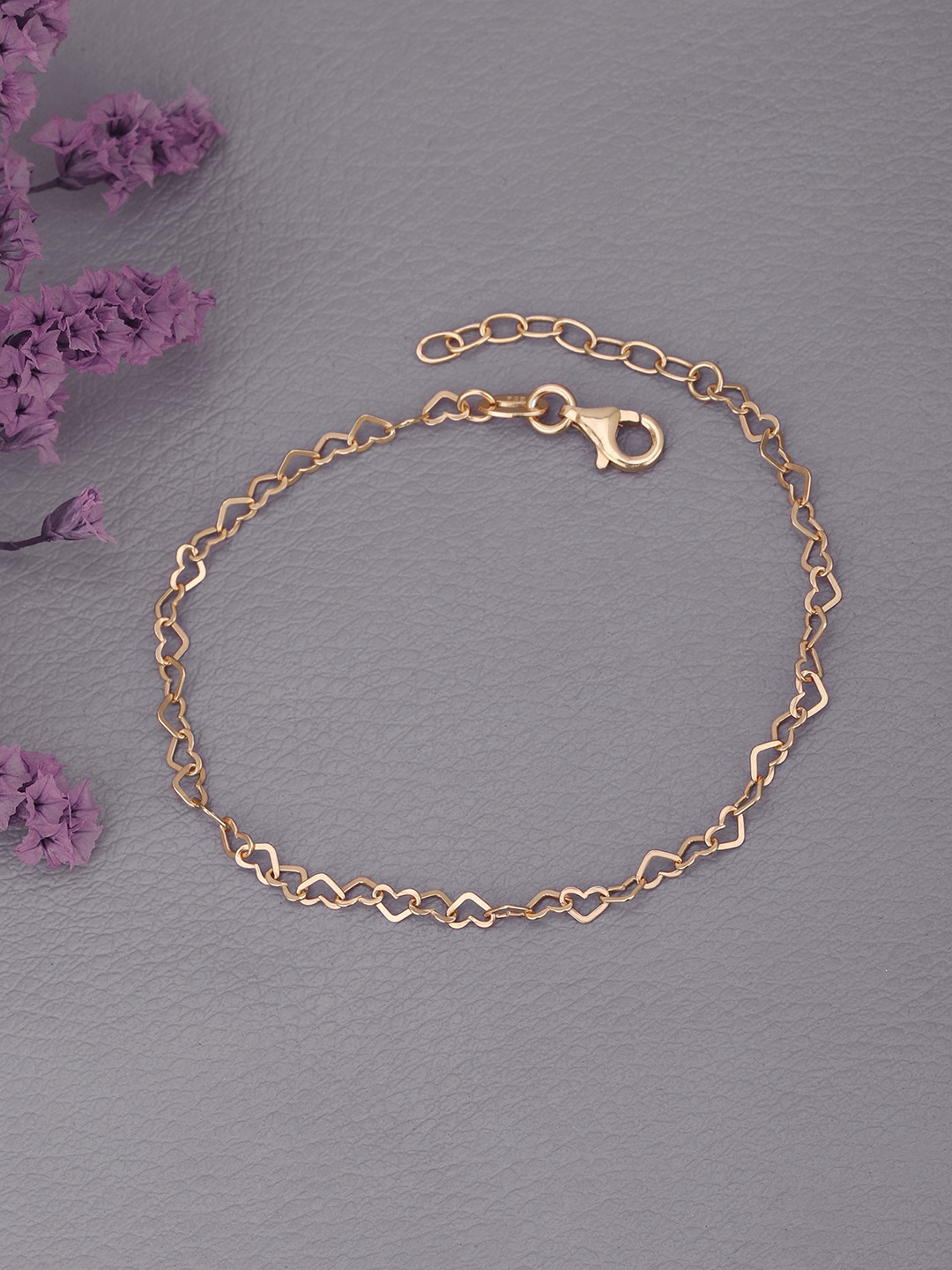 DressBerry 925 Sterling Silver with 18kt Rose Gold Plated Wraparound Bracelet