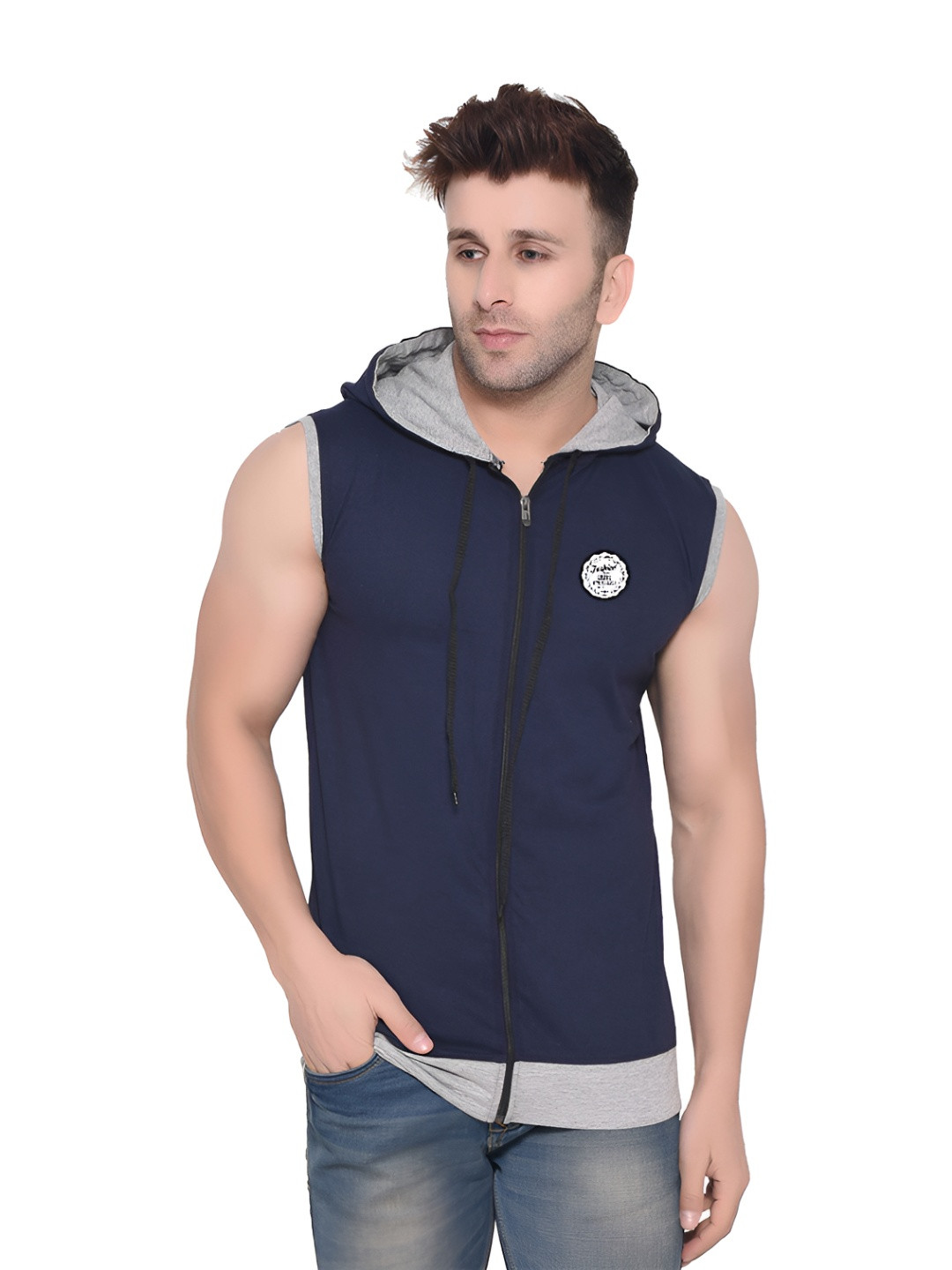 BEYOU FASHION Hooded Slim Fit T-shirts