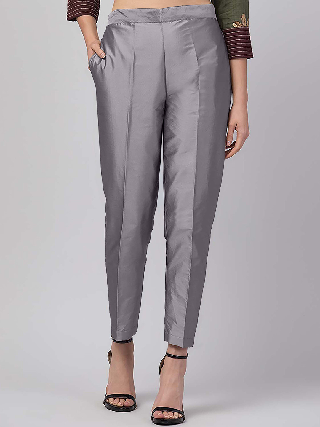 Moda Rapido Women Relaxed Easy Wash Pleated Trouser
