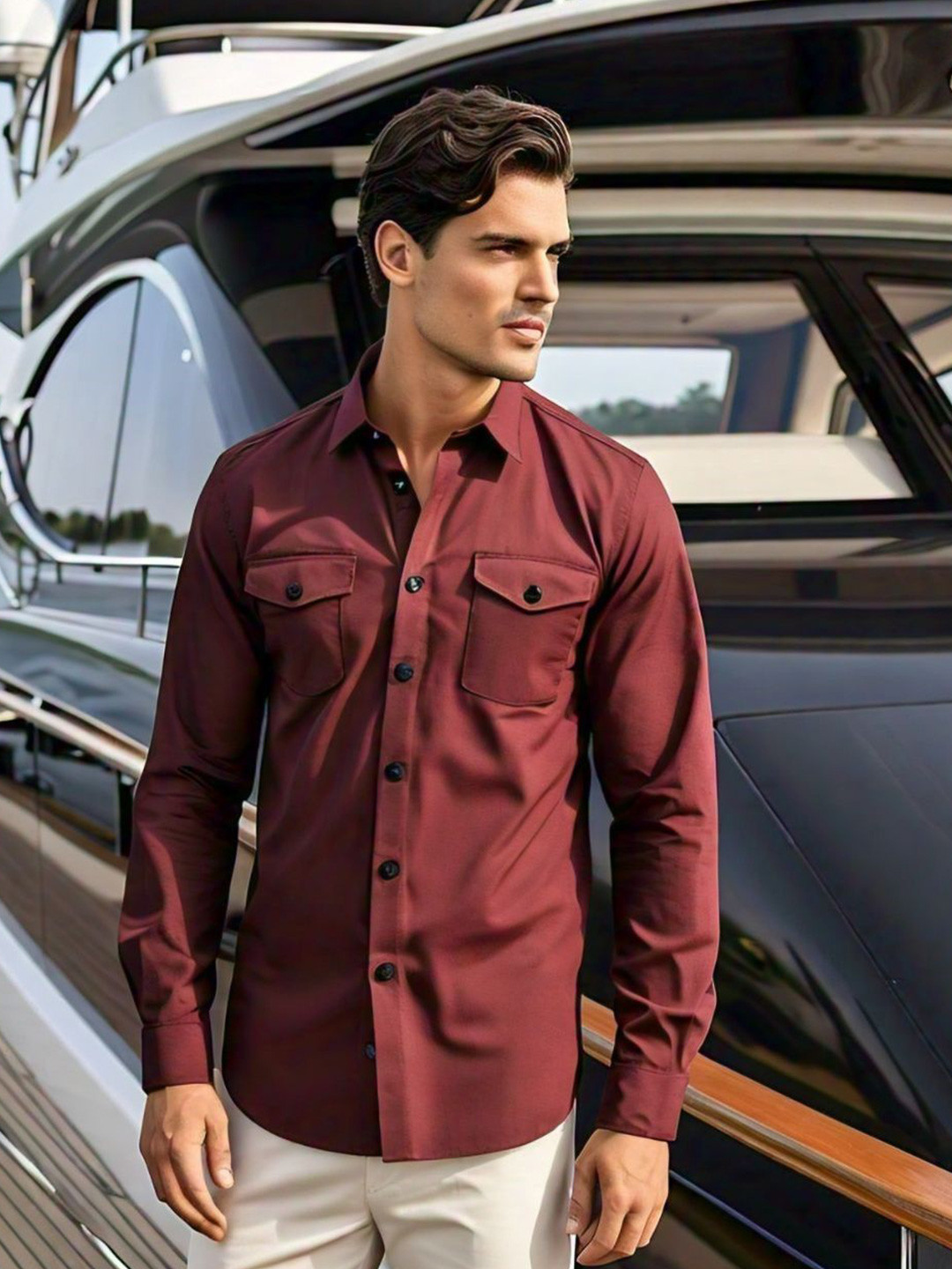 BADLAND Men Classic Casual Shirt