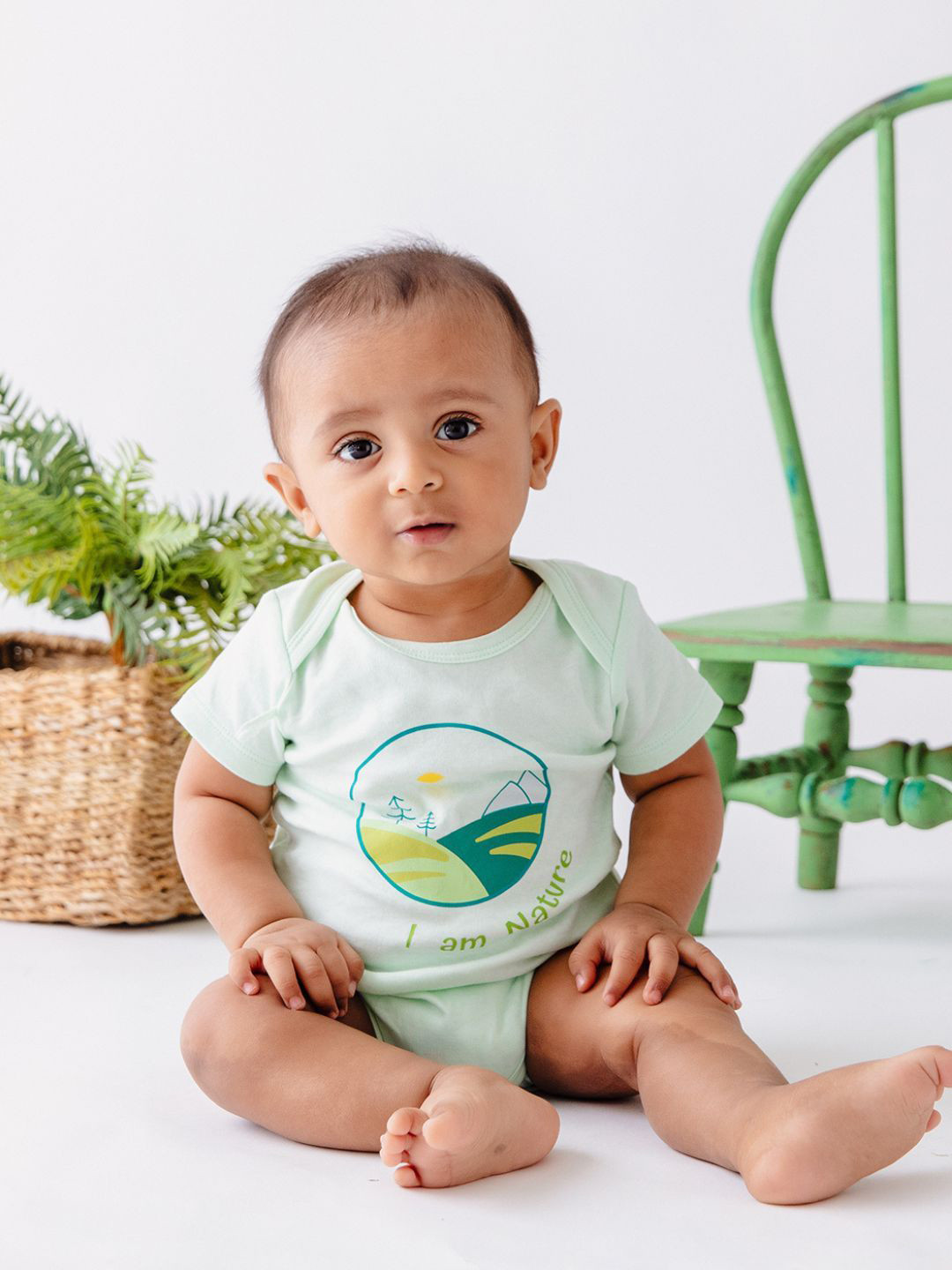 YK Infant Boys Nature Printed Pure Cotton Bodysuit