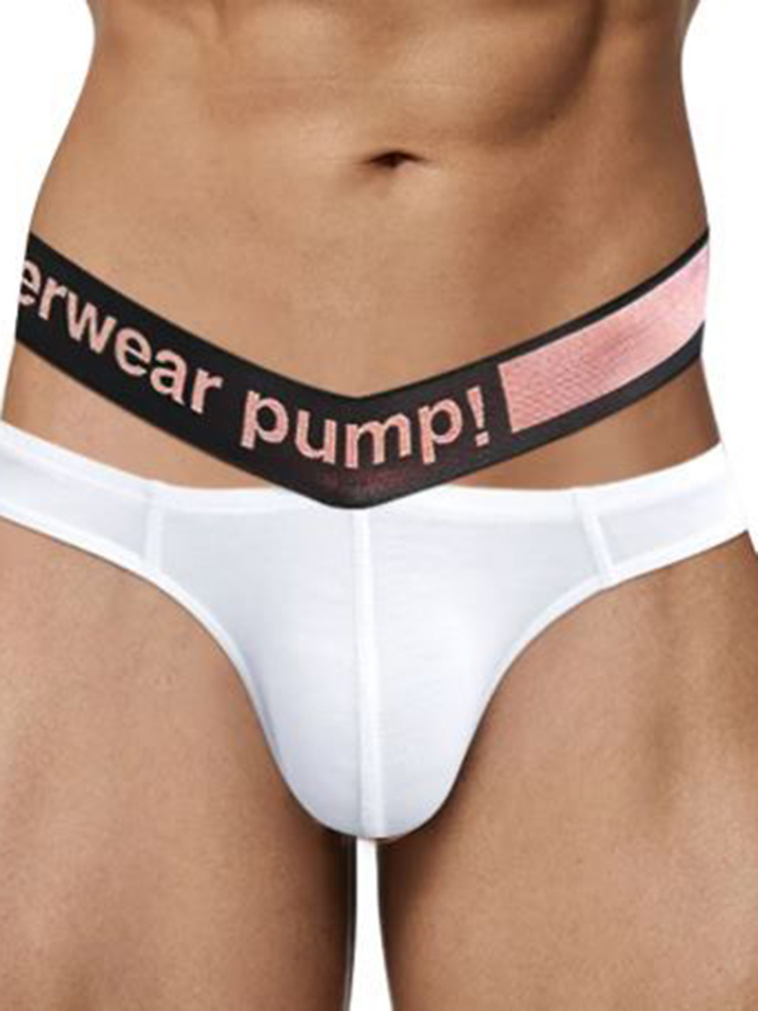 PUMP CLUB Mid-Rise Anti-Bacterial Basic Briefs ART234-White-M