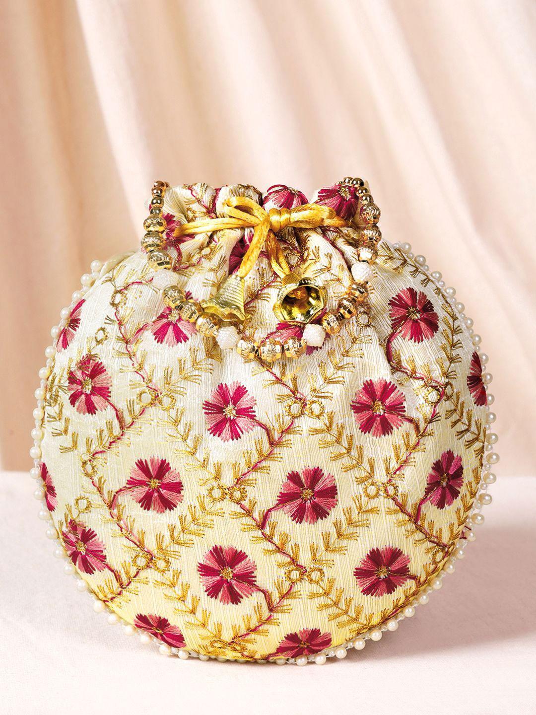 Peora Embroidered Potli Clutch
