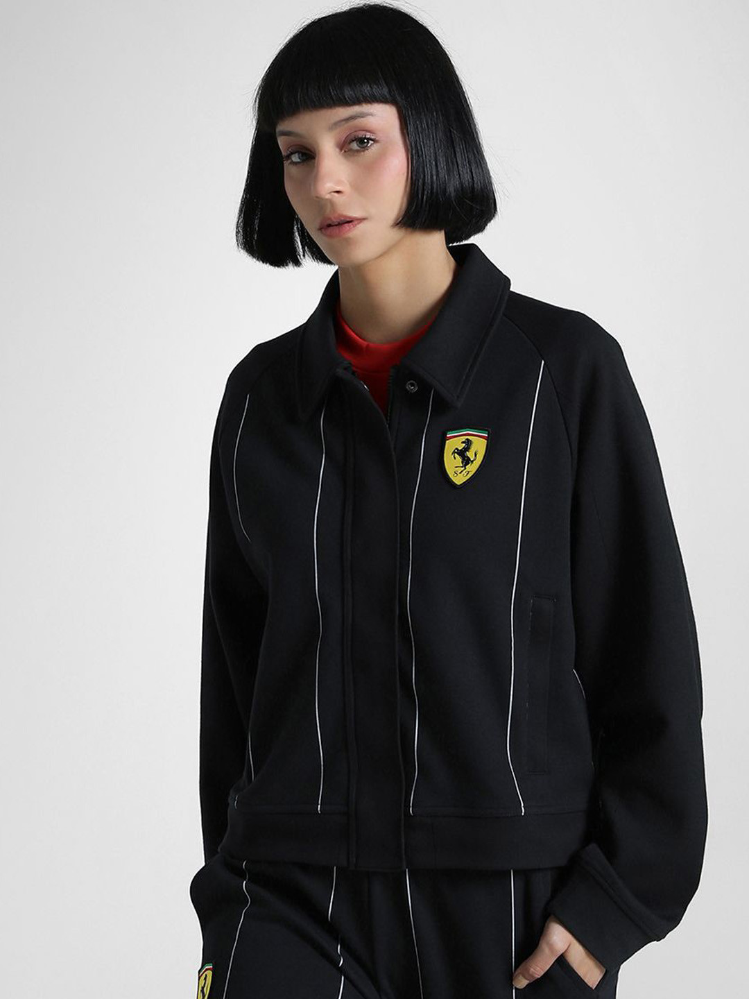PUMA Ferrari Race Women Relaxed Fit Motorsport Sports Jacket