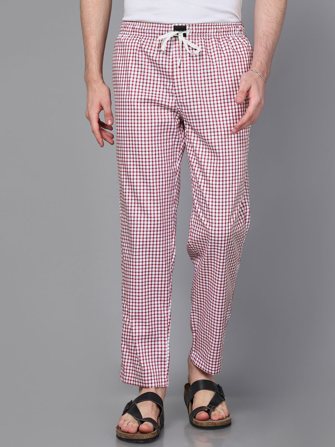 DON VINO Men Checked Cotton Lounge Pants