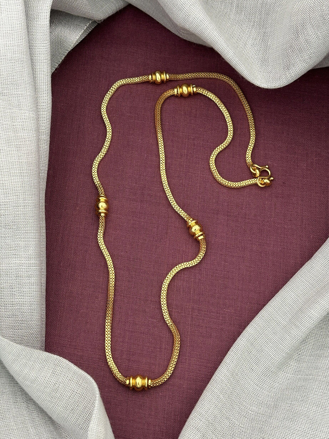 Rangrozo Jewellery Gold-Plated Minimal Chain