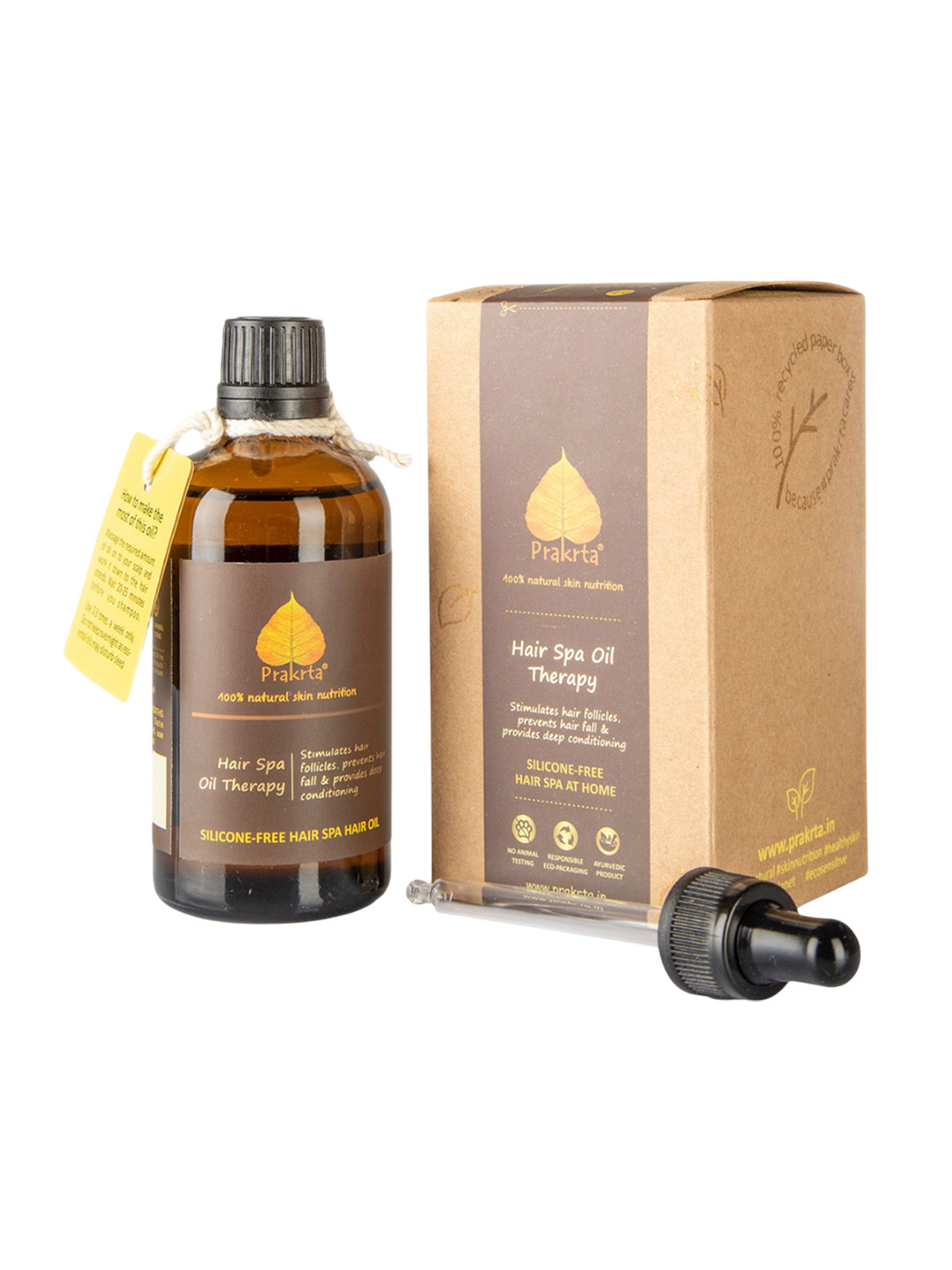 Prakrta Hair Spa Oil Therapy With Coconut Oil For Hair Growth - 100 ml