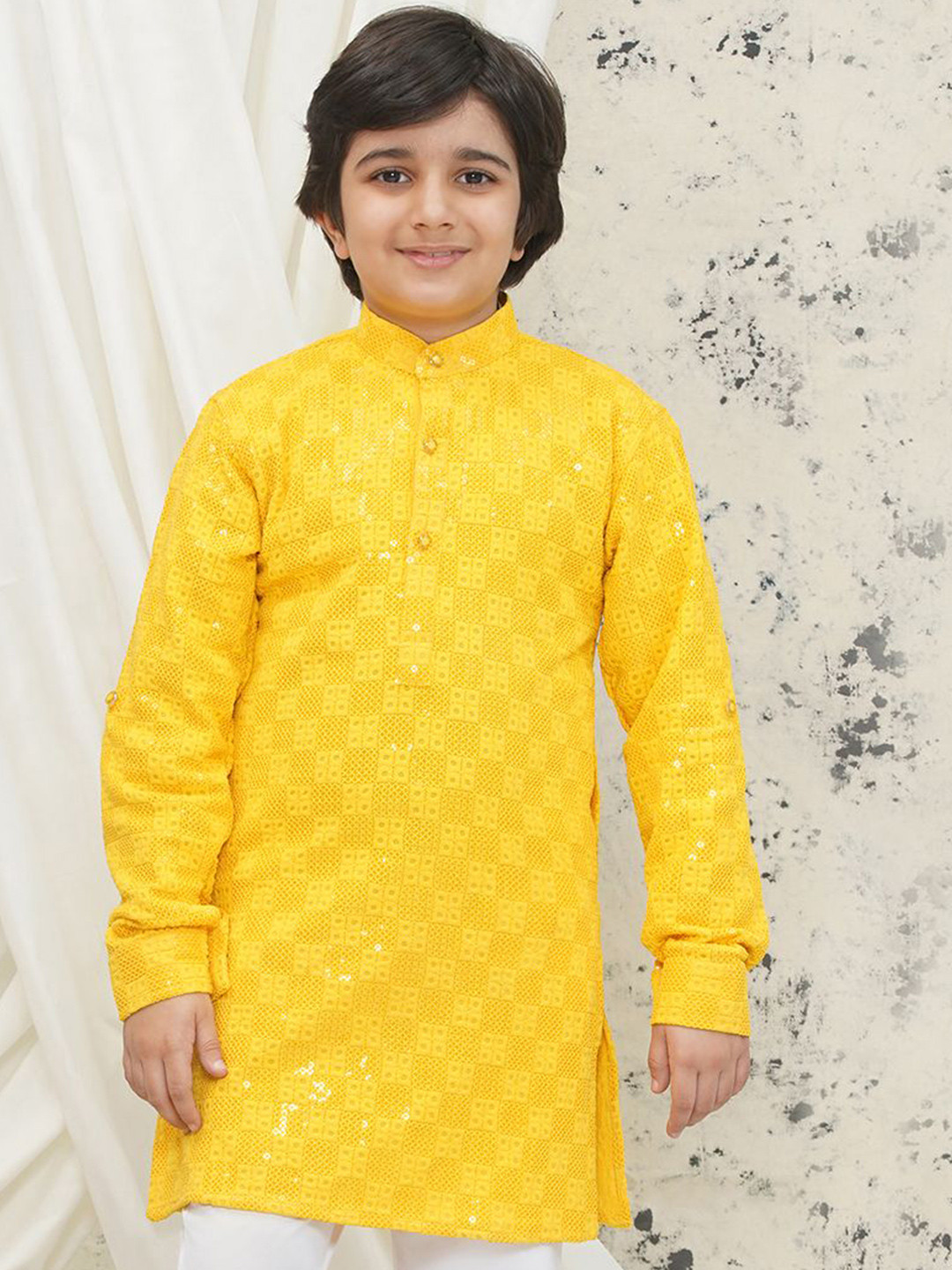 Aj DEZInES Boys Chikankari Kurta