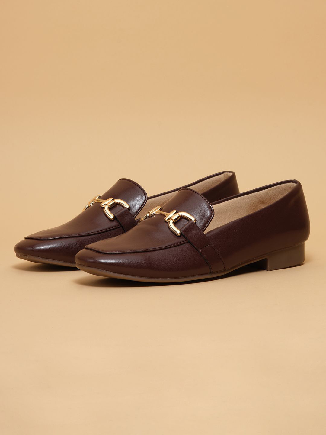 ERIDANI Men Solid Penny Loafers Casual Shoes With Buckles