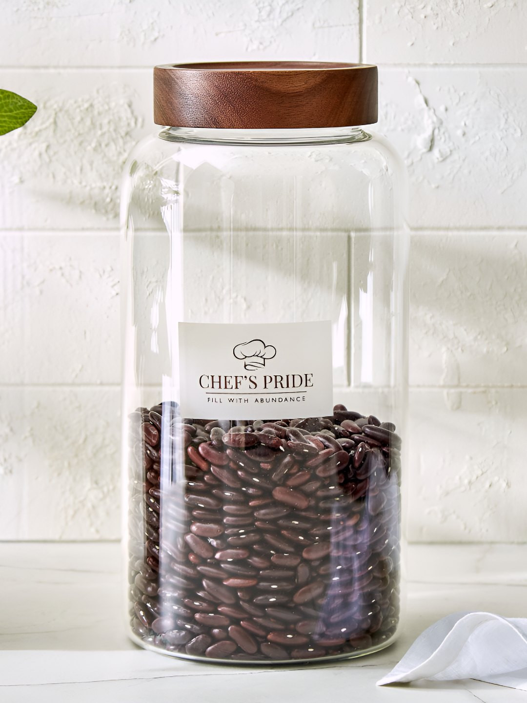 Home Centre Chefs Pride Amaze Transparent Borosilicate Glass Flip Top Fridge Container-2.5L