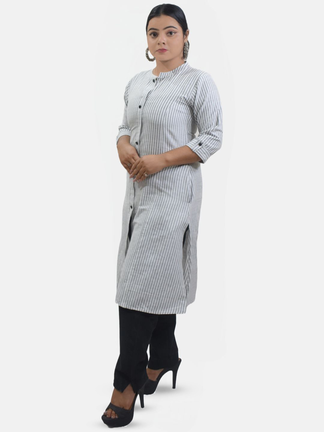 Artisan Glory Women Printed Khadi Kurta