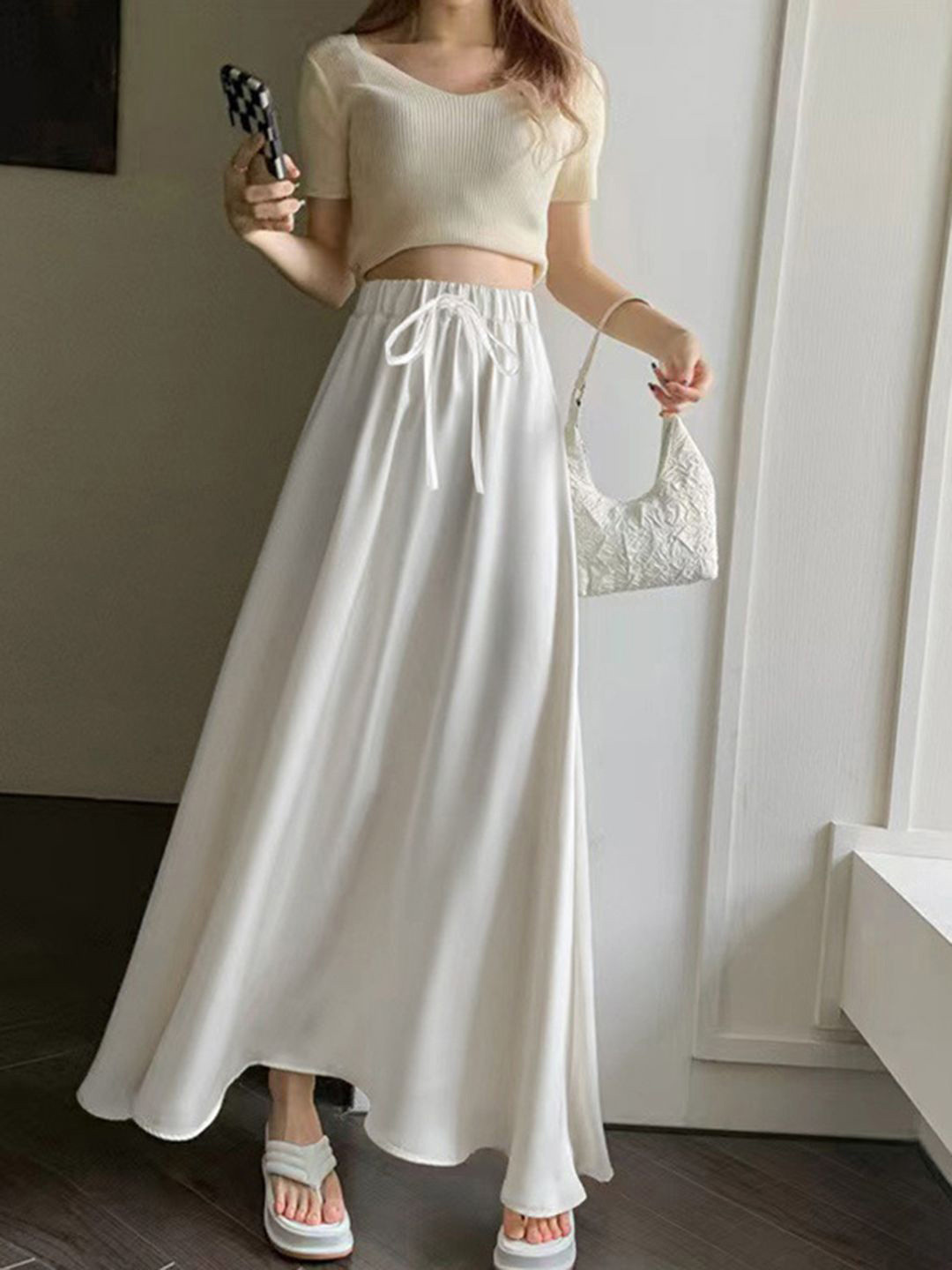 bebe Trumpet Maxi Skirt