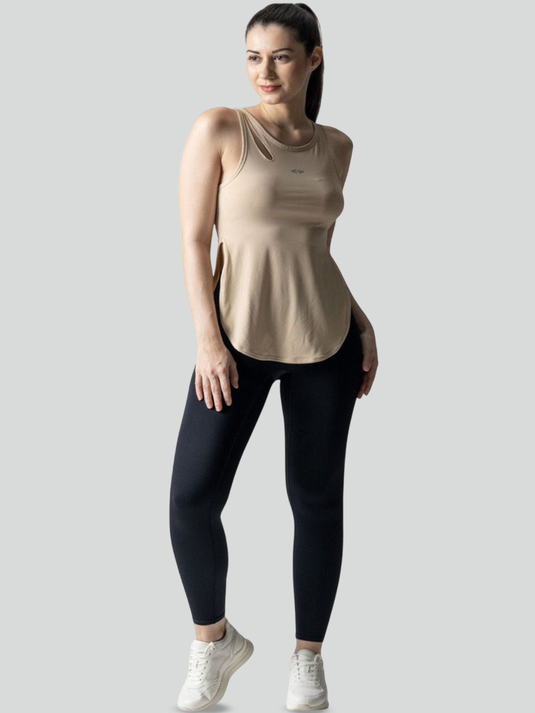 STRCH Round Neck Regular Tank Top