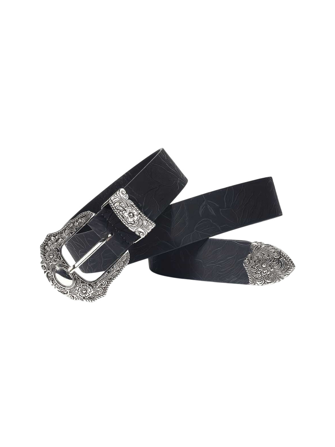 Bling Queen Women Textured Leather Belt