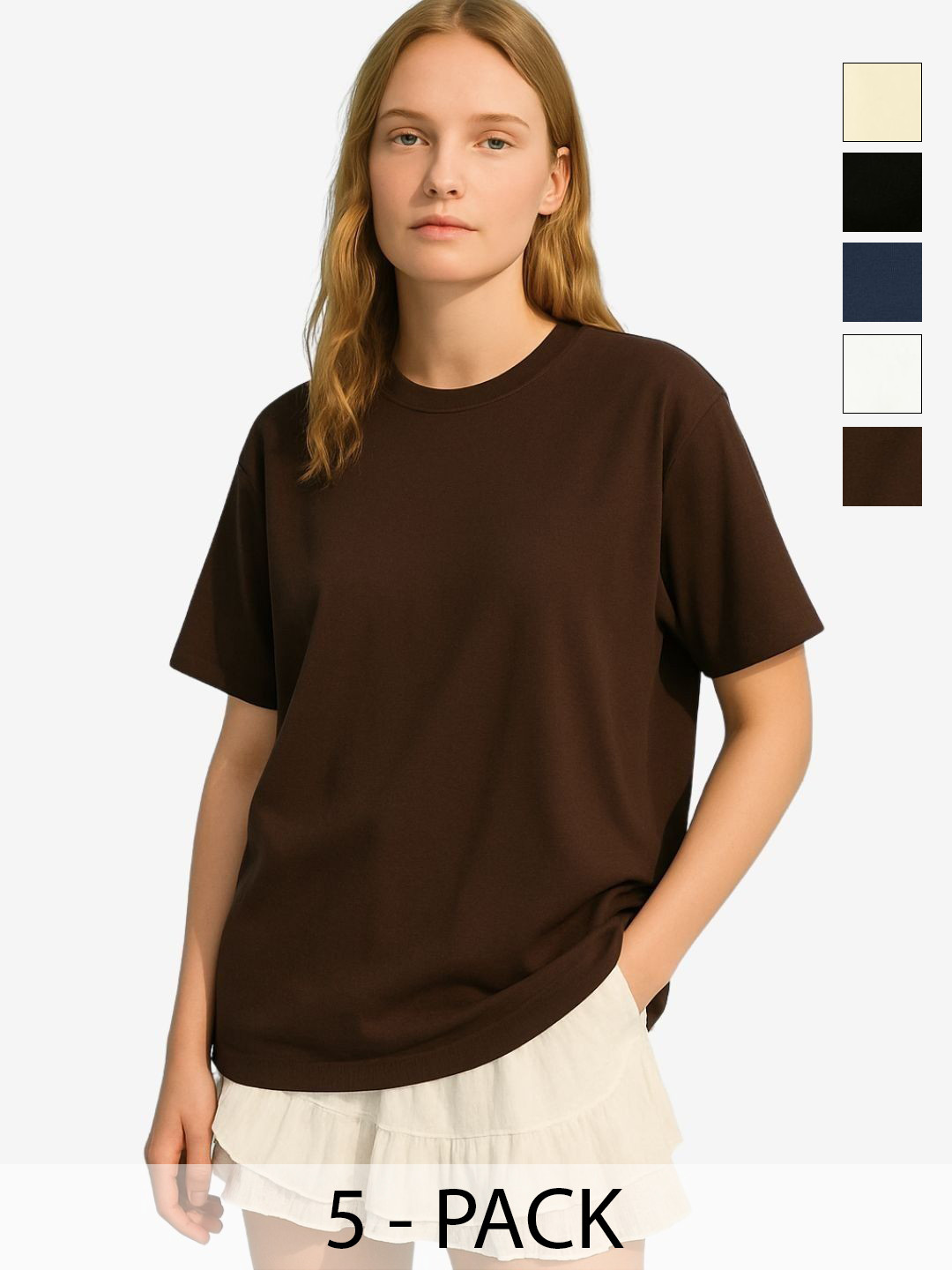 UniBlu Women 5 Bio Finish Pockets T-shirt