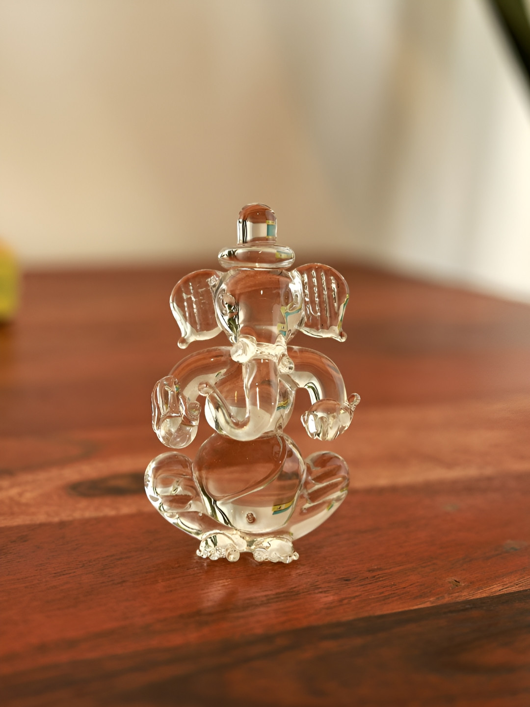 Unravel India Transparent Lord Ganesha Religious Idol Showpiece