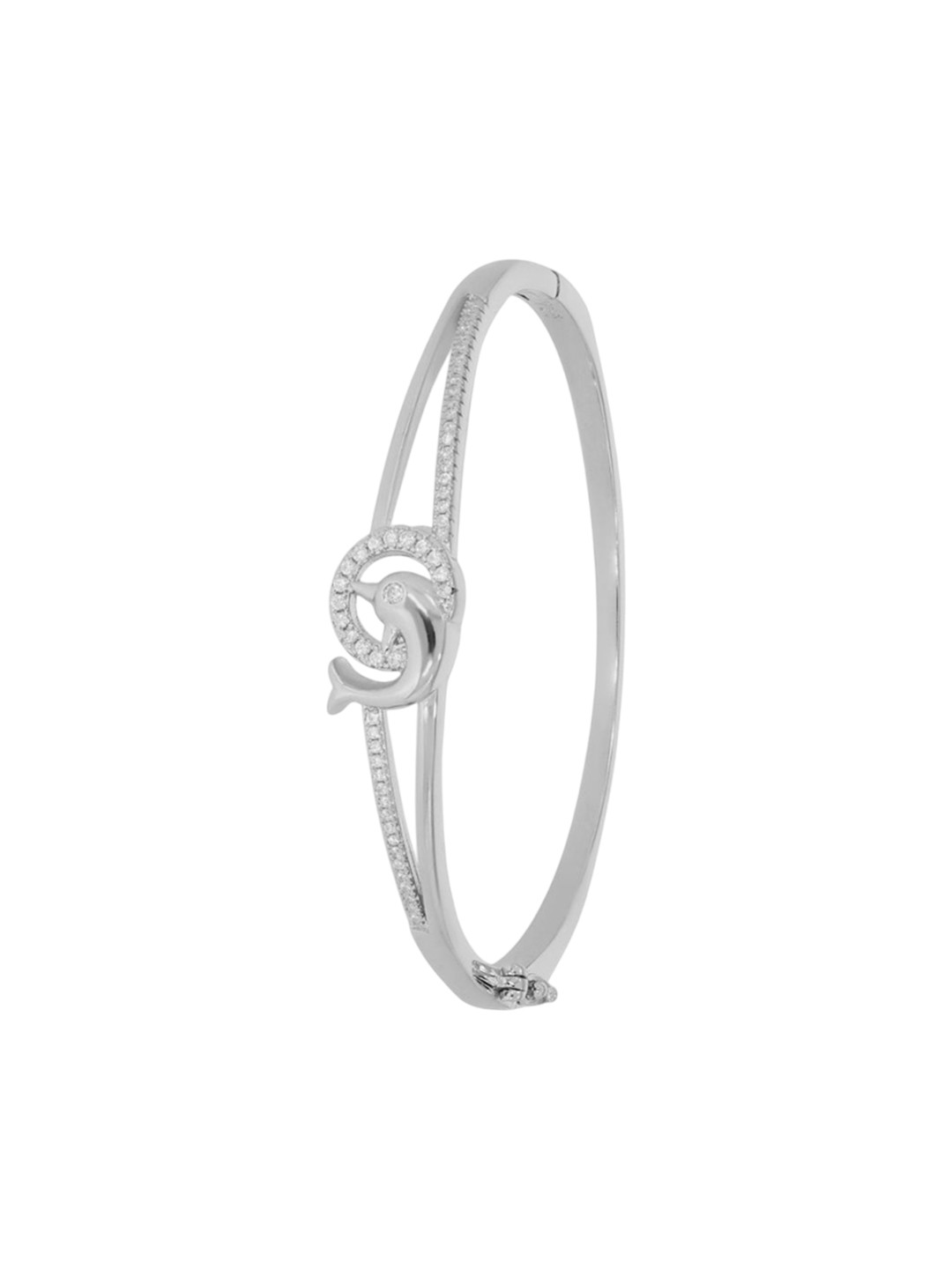 BHIMA Women Sterling Silver Cuff Bangle Style Bracelet