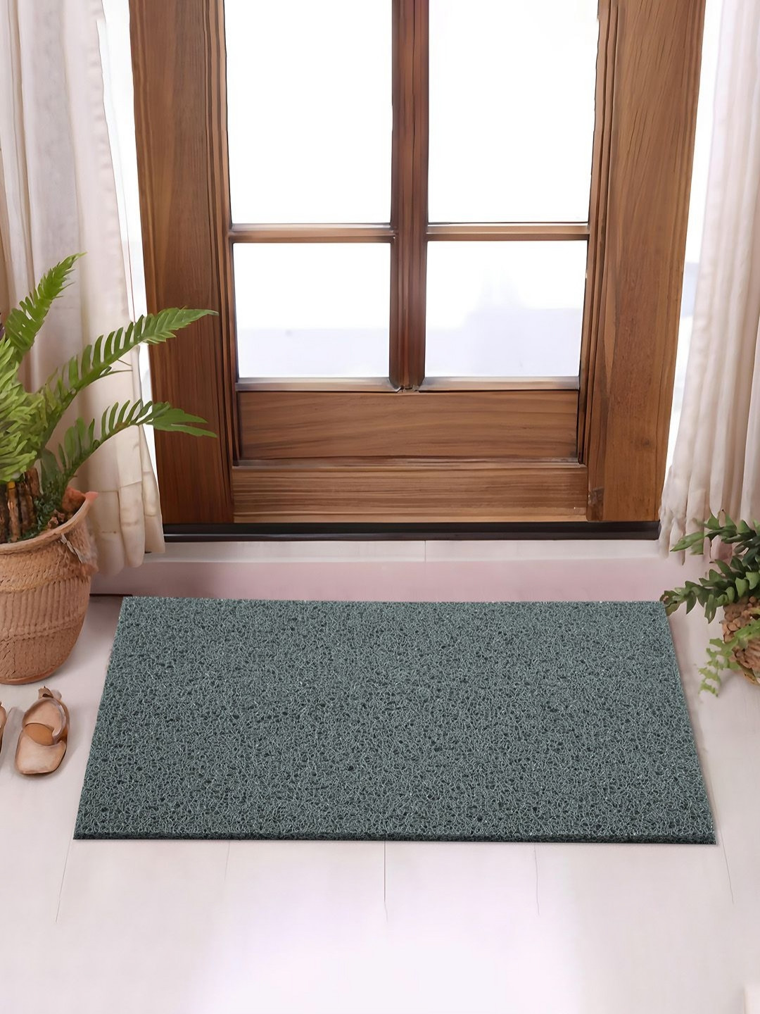 Aura Grey Water Absorbent Quick Dry Large Front Door Mat