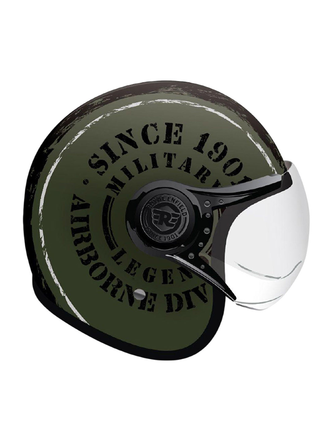 Royal Enfield Airborne Div. Open Face Isi & Dot Helmet