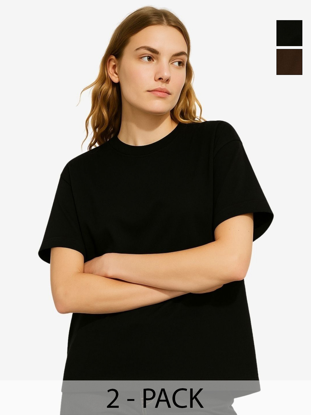 UniBlu Women 2 Bio Finish Pockets T-shirt