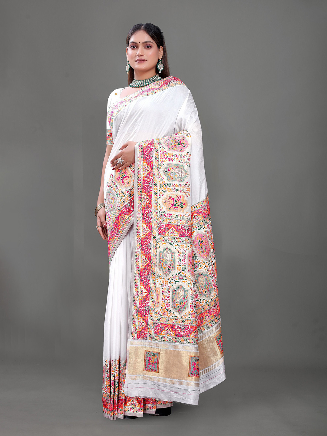 SHREE SAI FABRICS Woven Design Zari  Heavy Work Banarasi Saree
