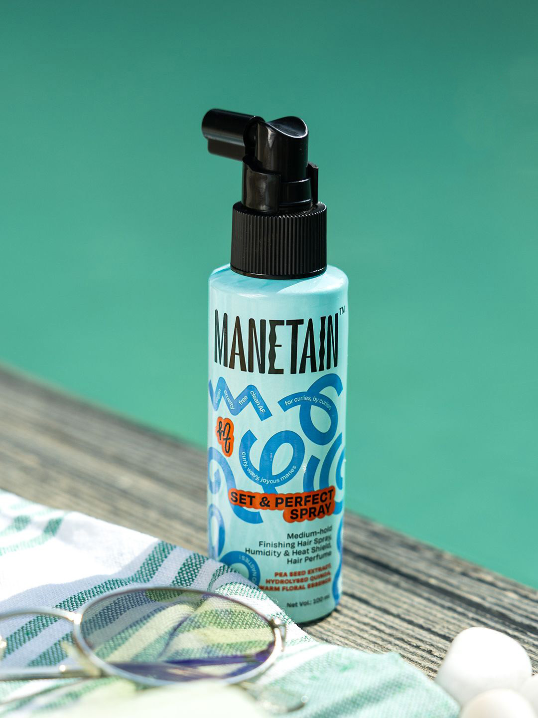 MANETAIN Set & Perfect Hair Spray For Medium Hold & Frizz Control - 100ml