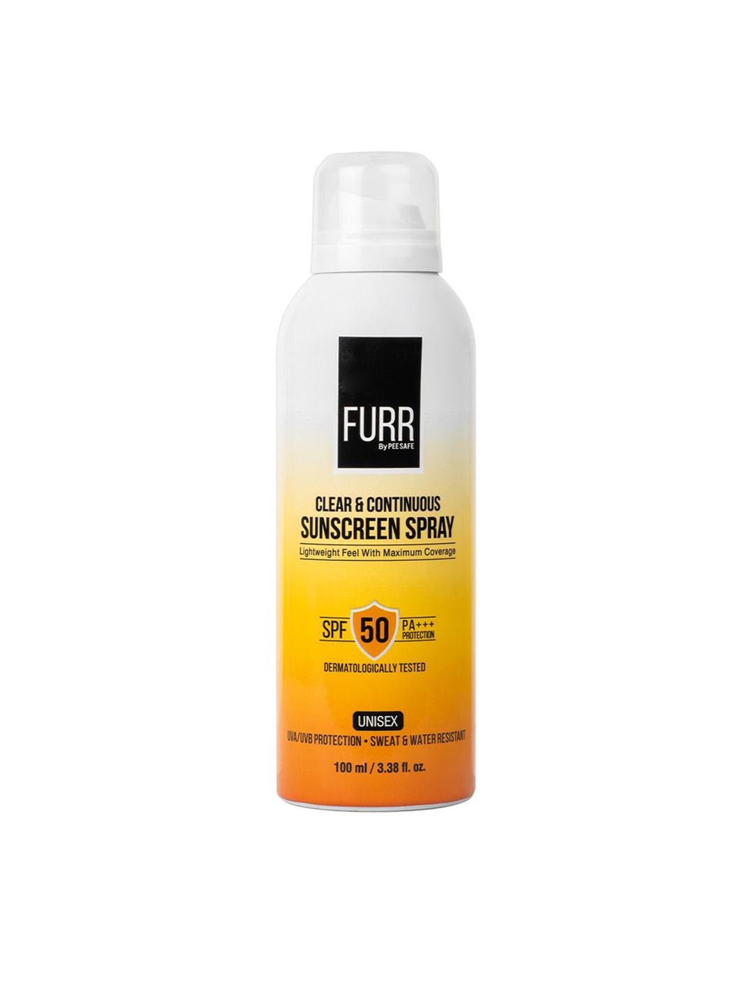 FURR BY PEE SAFE Water Resistant SPF 50 & PA++ Sunscreen Spray - 100 ml