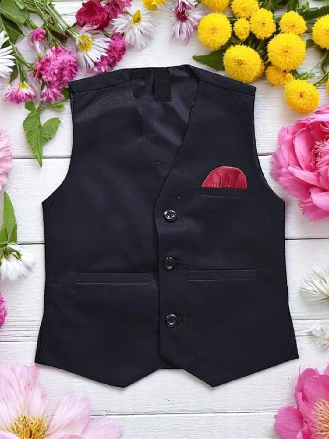 Atly Boys V-Neck Corduroy Waistcoat