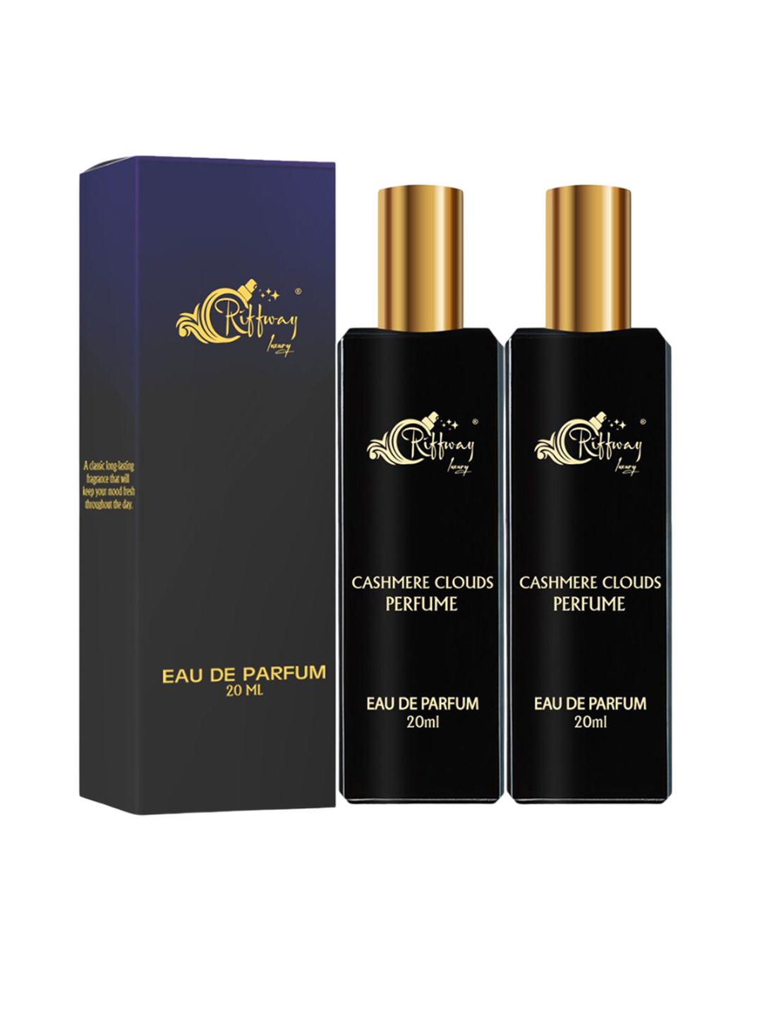 riffway Women Set Of 2 Cashmere Clouds Long Lasting Eau De Parfum- 20 ml Each