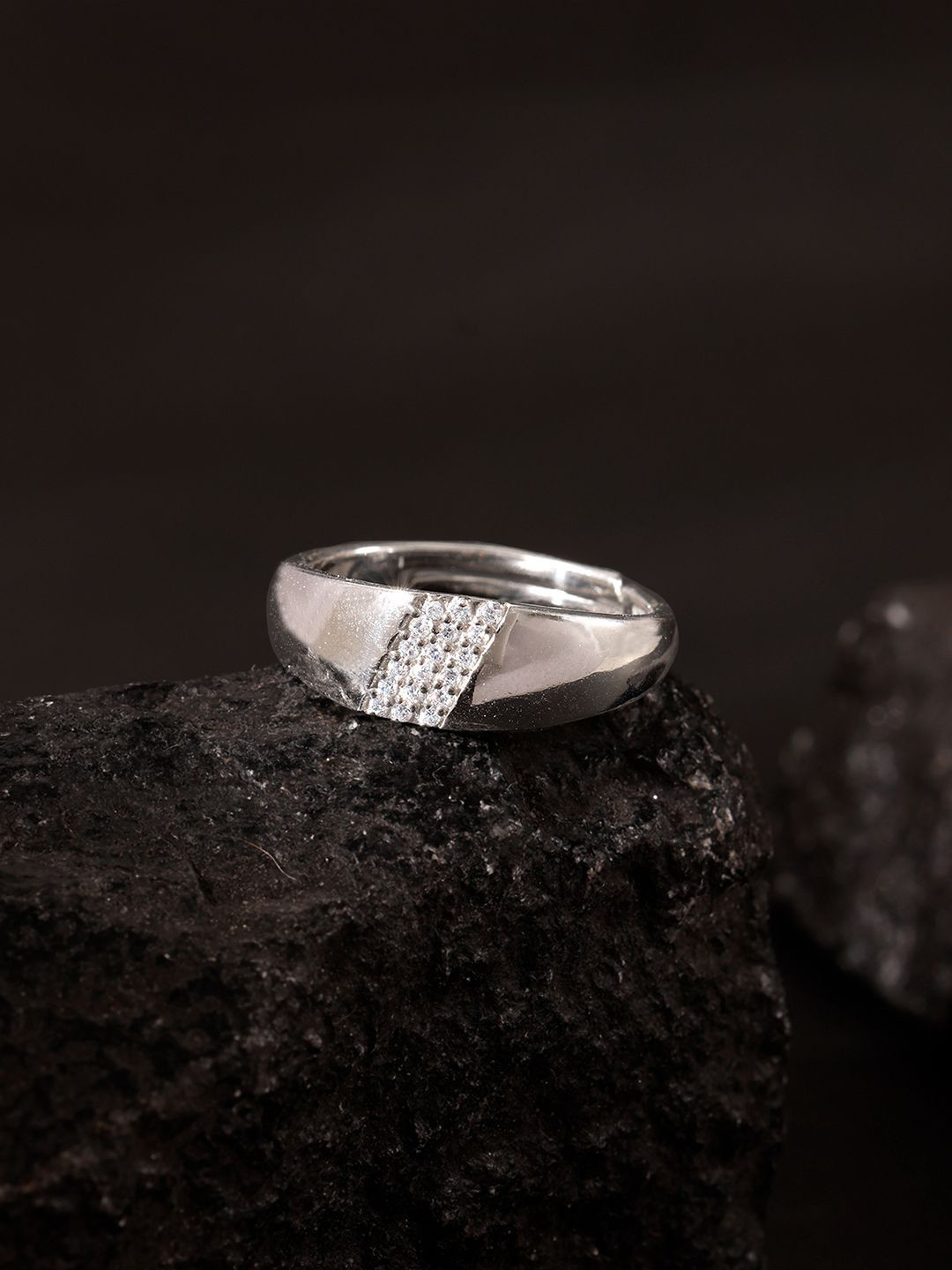 GIVA 925 Silver Rei Ring For Him Fixed Size Indian -17